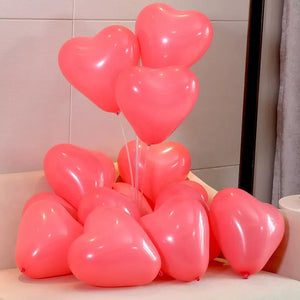 10吋馬卡龍心心氣球 生日氣球佈置裝飾/B090
