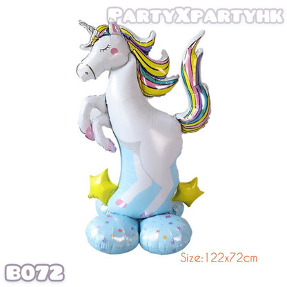 Standing Giant Unicorn Earth Ball – B072 - party X party