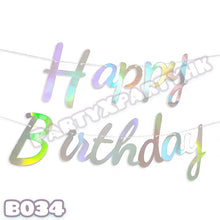 Load image into Gallery viewer, HAPPY Birthday letter banner rose gold party arrangement! 4 colors
