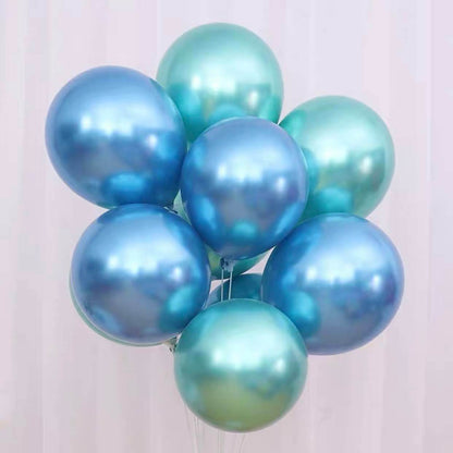 Metallic Balloon Birthday Balloon Decoration Metallic Green and Blue Combination – B005 - party X party