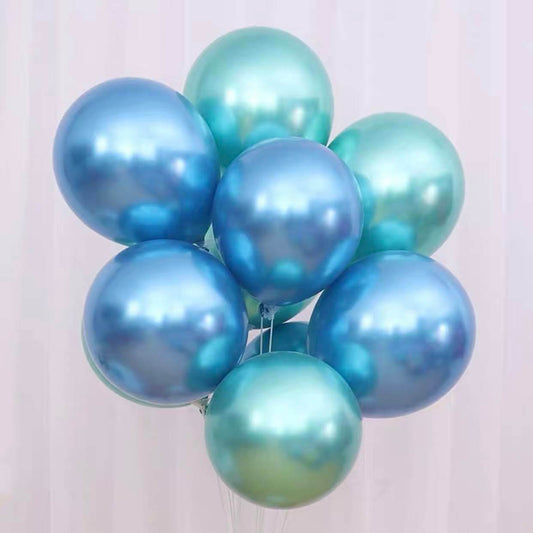 Metallic Balloon Birthday Balloon Decoration Metallic Green and Blue Combination – B005 - party X party