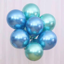 將圖片載入圖庫檢視器 金屬氣球 生日氣球佈置裝飾 金屬綠、藍組合 B001

