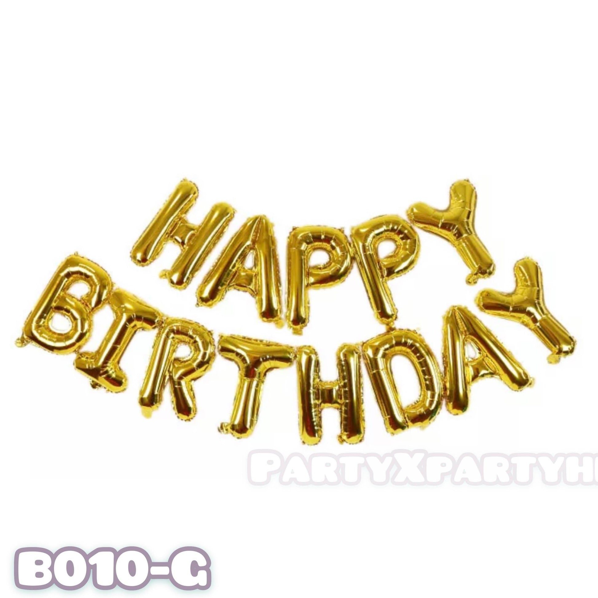 16″ “HAPPY BIRTHDAY” Letter Balloon Set – Party Decoration – B010 - party X party