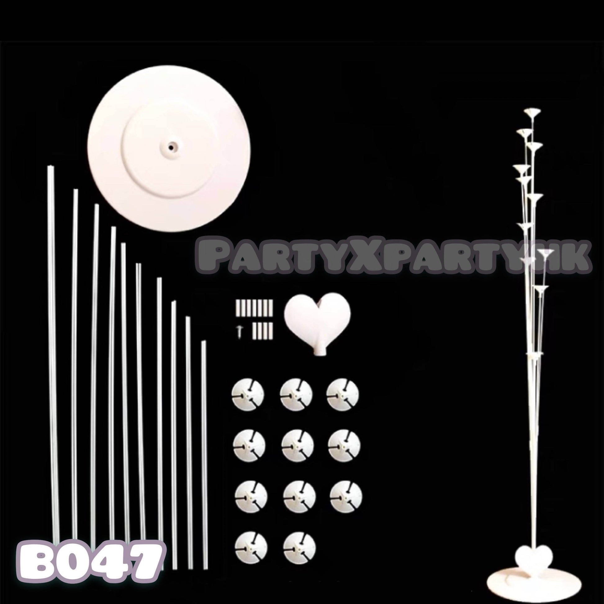 100–110cm Balloon Stand (Splicing Version) – Holds 11 Balloons – B047 - party X party