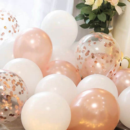 Rose gold balloon matching birthday balloon decoration – B001B015 - party X party