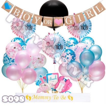 BOY or GIRL? Gender Reveal Party Gender Reveal Party Balloon Decoration – S098 - party X party