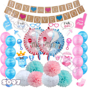 BOY or GIRL? Gender Reveal Party Gender Reveal Party Balloon Arrangement S097