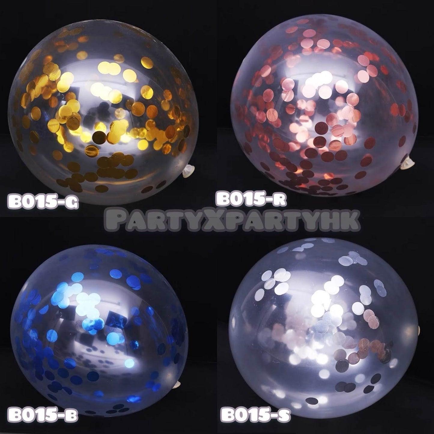10″ Sequin Balloons – Birthday & Party Decoration, 4 Color Options – B015 - party X party