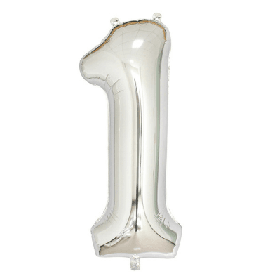 Silver digital balloon set--B008FS (for internal use) - party X party
