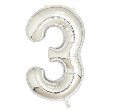32″ Gold Number Balloons– B008-S - party X party