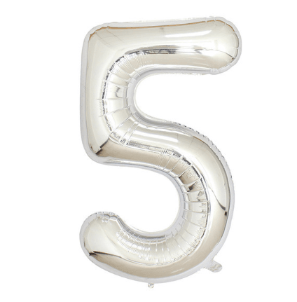 Silver digital balloon set--B008FS (for internal use) - party X party