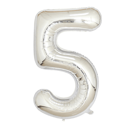 Silver digital balloon set--B008FS (for internal use) - party X party