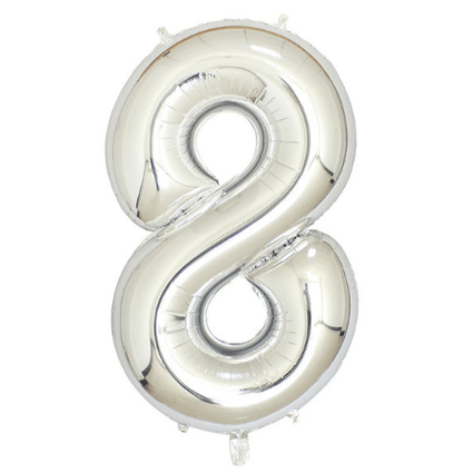Silver digital balloon set--B008FS (for internal use) - party X party