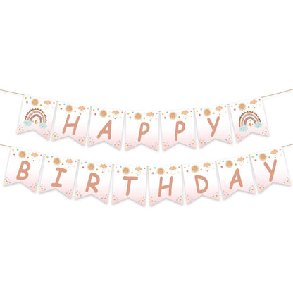 Bohemian Style Birthday Party Tableware Set (10 persons)--A030 - party X party
