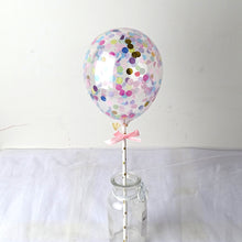 Load image into Gallery viewer, 5-inch sequined round small balloon + hand stick set--B112
