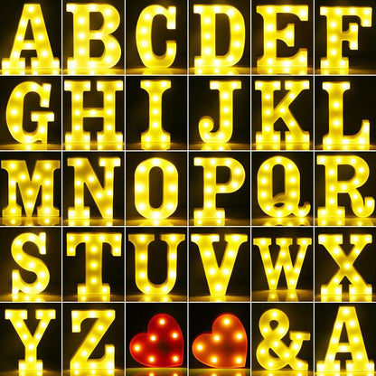 Warm White Letter Lamp Birthday Party, Anniversary Decoration House Decoration--LED - party X party
