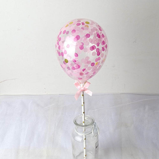 5″ Sequin Round Balloon with Hand-Held Stick– B112 - party X party
