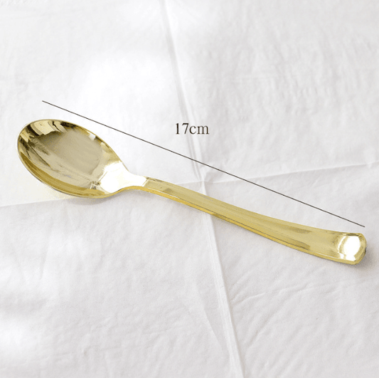 Gold Disposable Party Tableware – Perfect for BBQ & Grill Events--A003 - party X party