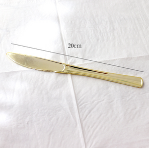 ✨Disposable Party Tableware Gold✨--A003