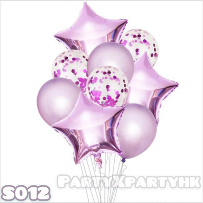 Party Sequins Star Balloon Decoration Set (Light Purple) – S012 - party X party