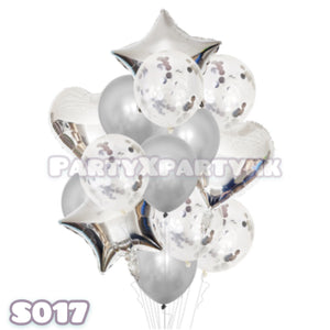 派對氣球 星星心心氣球佈置套裝 - 亮片氣球 S017