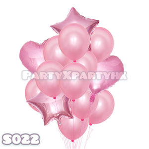 派對氣球 星星心心 鋁膜氣球  氣球佈置套裝 S022