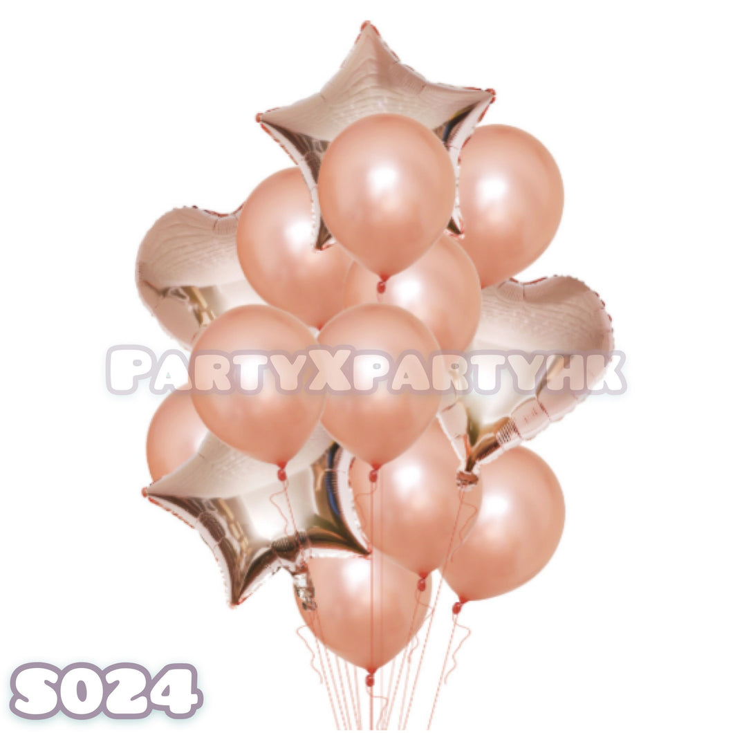 派對氣球 星星心心氣球佈置套裝 S024