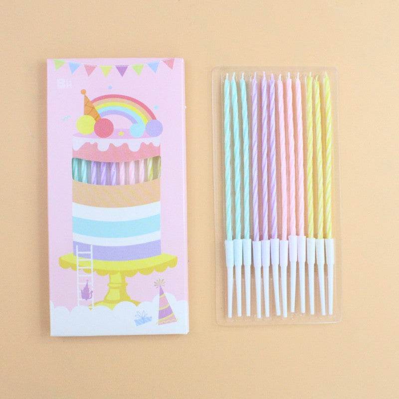 Macaron Colored Candles --A050